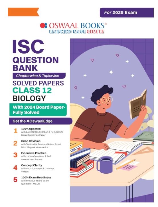 Oswaal ISC Question Bank Chapter-wise Topic-wise Class 12 Biology